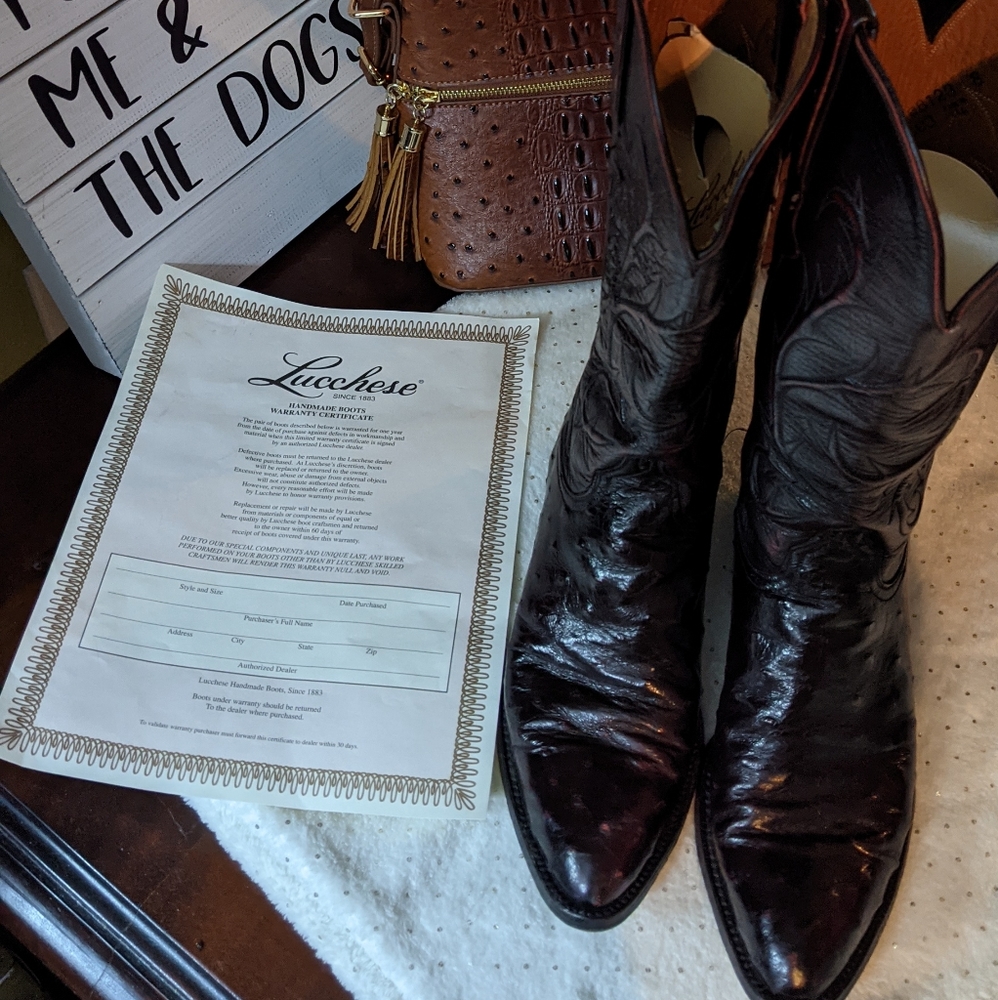 Lucchese Classic Full Quill Ostrich.